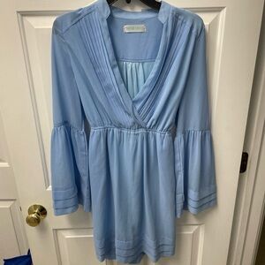 Sophie Ratner Light Blue Long Sleeve Dress